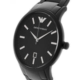 Emporio Armani Renato Quartz Black Dial Black Steel Strap Watch For Men - AR11079 Buy Now By Emporio Armani