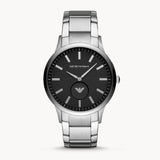 Emporio Armani Renato Quartz Black Dial Silver Steel Strap Watch For Men - AR11118 Buy Now By Emporio Armani