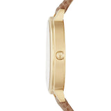 Emporio Armani Kappa Quartz Mother of Pearl Taupe Dial Brown Leather Strap Watch For Men - AR11151 Buy Now By Emporio Armani