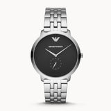 Emporio Armani Classic Quartz Black Dial Silver Steel Strap Watch For Men - AR11161 Buy Now By Emporio Armani