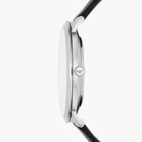 Emporio Armani Modern Slim Quartz Grey Dial Black Leather Strap Watch For Men - AR11162 Buy Now By Emporio Armani