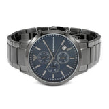 Emporio Armani Renato Chronograph Quartz Blue Dial Black Steel Strap Watch For Men - AR11215 Buy Now By Emporio Armani