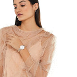 Emporio Armani Gianni T-Bar Quartz White Dial Rose Gold Steel Strap Watch For Women - AR11267 Buy Now By Emporio Armani