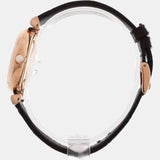 Emporio Armani Gianni T-Bar Silver Dial Brown Leather Strap Watch For Women - AR11269 Buy Now By Emporio Armani