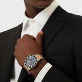 Emporio Armani Mario Chronograph Blue Dial Two Tone Steel Strap Watch For Men - AR11362 Buy Now By Emporio Armani