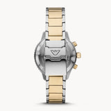 Emporio Armani Mario Chronograph Blue Dial Two Tone Steel Strap Watch For Men - AR11362 Buy Now By Emporio Armani