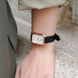 Emporio Armani Gioia Quartz Mother of Pearl Dial Black Leather Strap Watch For Women - AR11390 Buy Now By Emporio Armani