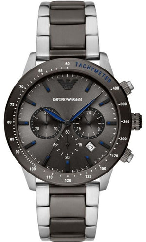 Emporio Armani Chronograph Grey Dial Two Tone Steel Strap Watch For Men - AR11391 Buy Now By Emporio Armani