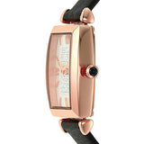 Emporio Armani Gianni T Bar Quartz White Dial Black Leather Strap Watch For Women - AR11408 Buy Now By Emporio Armani