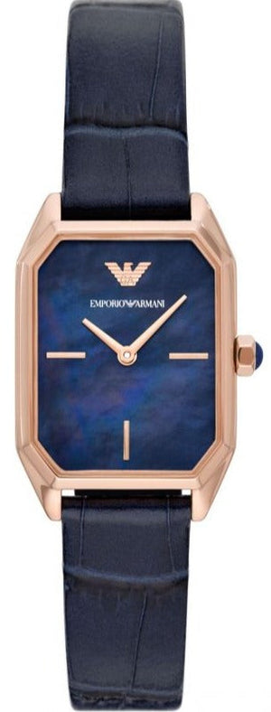 Emporio Armani Gioia Quartz Mother of Pearl Blue Dial Blue Leather Strap Watch For Women - AR11426 Buy Now By Emporio Armani