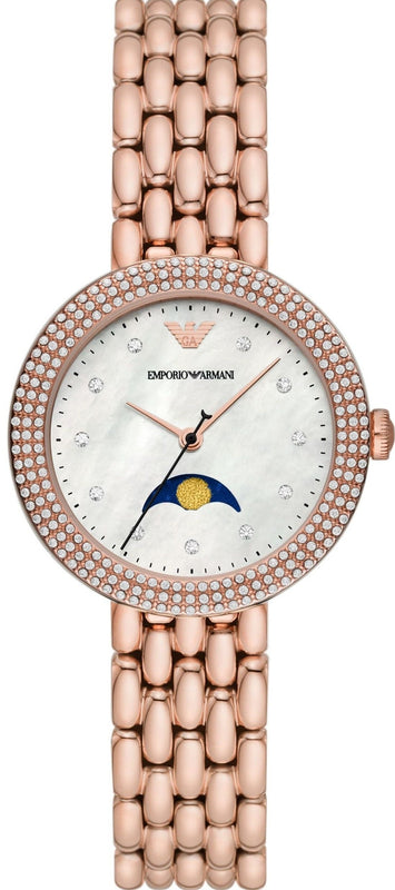 Emporio Armani Rosa Mother of Pearl Dial Rose Gold Steel Strap Watch For Women - AR11462 Buy Now By Emporio Armani