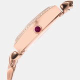 Emporio Armani Two Hand Diamonds Burgundy Dial Rose Gold Steel Strap Watch For Women - AR11488 Buy Now By Emporio Armani