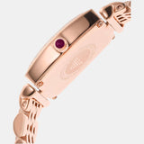 Emporio Armani Two Hand Diamonds Burgundy Dial Rose Gold Steel Strap Watch For Women - AR11488 Buy Now By Emporio Armani