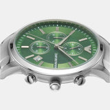 Emporio Armani Renato Chronograph Green Dial Silver Steel Strap Watch For Men - AR11507 Buy Now By Emporio Armani