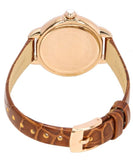 Emporio Armani Mia Quartz Silver Dial Brown Leather Strap Watch For Women - AR11525 Buy Now By Emporio Armani