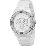 Emporio Armani Ceramic Chronograph White Dial White Ceramic Strap Watch For Men - AR1424 Buy Now By Emporio Armani