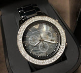 Emporio Armani Ceramica Black Dial Black Ceramic Strap Watch For Men - AR1455 Buy Now By Emporio Armani