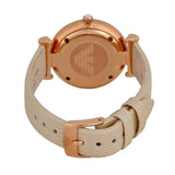 Emporio Armani Gianni T-Bar Quartz Rose Gold Dial Pink Leather Strap Watch For Women - AR11001 Buy Now By Emporio Armani