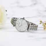 Emporio Armani T Bar Mother of Pearl Dial Steel Strap Watch For Women - AR1682 Buy Now By Emporio Armani