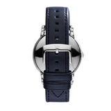 Emporio Armani Classic Quartz Blue Dial Black Leather Strap Watch For Men - AR1731 Buy Now By Emporio Armani