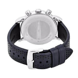 Emporio Armani Luigi Chronograph Blue Dial Black Leather Strap Watch For Men - AR1736 Buy Now By Emporio Armani