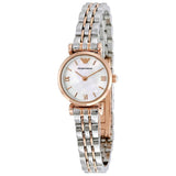 Emporio Armani Gianni Mother of Pearl Dial Two Tone Steel Strap Watch For Women - AR1764 Buy Now By Emporio Armani