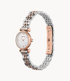 Emporio Armani Mother of Pearl Dial Two Tone Steel Strap Watch For Women - AR1689 Buy Now By Emporio Armani