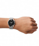 Emporio Armani Luigi Chronograph Black Dial Silver Mesh Bracelet Watch For Men - AR1811 Buy Now By Emporio Armani