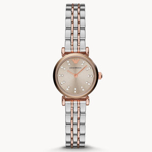 Emporio Armani Gianni T Bar Grey Dial Two Tone Steel Strap Watch For Women - AR1841 Buy Now By Emporio Armani