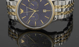 Emporio Armani Classic Blue Dial Two Tone Steel Strap Watch For Men - AR1847 Buy Now By Emporio Armani