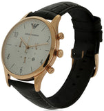 Emporio Armani Beta Chronograph White Dial Brown Leather Strap Watch For Men - AR1916 Buy Now By Emporio Armani