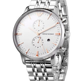 Emporio Armani Chonograph SIlver Dial Silver Steel Strap Watch For Men - AR1933 Buy Now By Emporio Armani