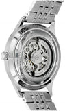 Emporio Armani Meccanico Skeleton Silver Dial Silver Steel Strap Watch For Men - AR1945 Buy Now By Emporio Armani