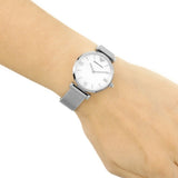 Emporio Armani Gianni T Bar Mother of Pearl Dial Silver Steel Strap Watch For Women - AR1955 Buy Now By Emporio Armani