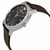 Emporio Armani Luigi Quartz Gray Dial Brown Leather Strap Watch For Men - AR1996 Buy Now By Emporio Armani