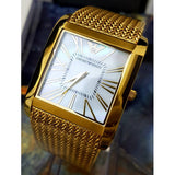 Emporio Armani Mother of Pearl Dial Gold Mesh Bracelet Watch For Men - AR2016 Buy Now By Emporio Armani