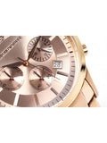Emporio Armani Classic Rose Gold Chronograph Steel Strap Watch For Men - AR2452 Buy Now By Emporio Armani