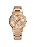 Emporio Armani Classic Rose Gold Chronograph Steel Strap Watch For Men - AR2452 Buy Now By Emporio Armani