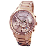 Emporio Armani Classic Rose Gold Chronograph Steel Strap Watch For Men - AR2452 Buy Now By Emporio Armani