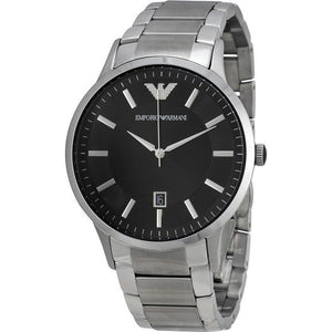Emporio Armani Sportivo Black Dial Silver Stainless Steel Watch For Men - AR2457 Buy Now By Emporio Armani