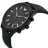 Emporio Armani Sportivo Chronograph Black Dial Black Leather Strap Watch For Men - AR2461 Buy Now By Emporio Armani