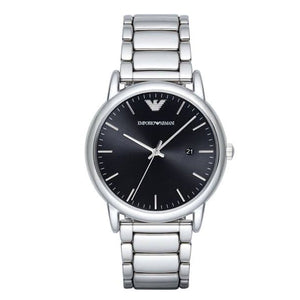 Emporio Armani Luigi Quartz Black Dial Silver Steel Strap Watch For Men - AR2499 Buy Now By Emporio Armani