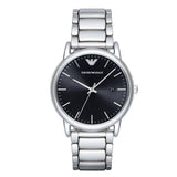 Emporio Armani Luigi Quartz Black Dial Silver Steel Strap Watch For Men - AR2499 Buy Now By Emporio Armani