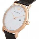 Emporio Armani Luigi White Dial Brown Leather Strap Watch For Men - AR2502 Buy Now By Emporio Armani