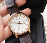 Emporio Armani Luigi White Dial Brown Leather Strap Watch For Men - AR2502 Buy Now By Emporio Armani