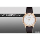 Emporio Armani Luigi White Dial Brown Leather Strap Watch For Men - AR2502 Buy Now By Emporio Armani