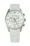 Emporio Armani Sport Chronograph White Dial White Silicone Strap Watch For Men - AR5859 Buy Now By Emporio Armani