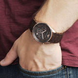 Emporio Armani Sport Chronograph Brown Dial Brown Stainless Steel Watch For Men - AR5890 Buy Now By Emporio Armani