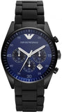 Emporio Armani Sportivo Chronograph Blue Dial Black Strap Watch For Men - AR5921 Buy Now By Emporio Armani