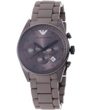 Emporio Armani Sportivo Chronograph Brown Dial Brown Steel Strap Watch For Men - AR5950 Buy Now By Emporio Armani